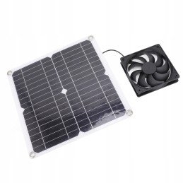 Light and portable fan with solar panel