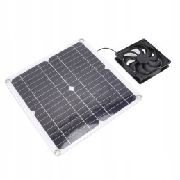 Light and portable fan with solar panel