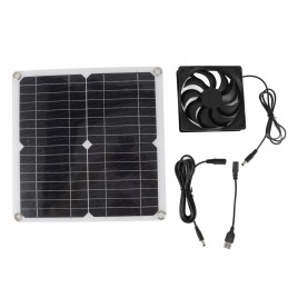 Light and portable fan with solar panel