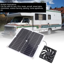 Light and portable fan with solar panel