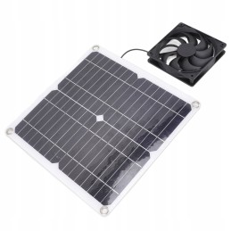 Light and portable fan with solar panel