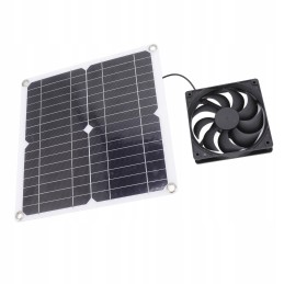 Light and portable fan with solar panel