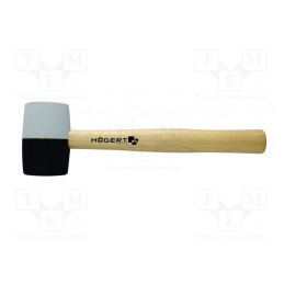 1 pcs x Hu00d6GERT TECHNIK - HT3B044 - Hammer, 450g, round, wood (ash), with a soft-face