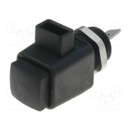 1 pcs x SCHu00dcTZINGER - ESD 798 / SW - Laboratory clamp, black, 300VDC, 16A, screw, nickel, polyamide