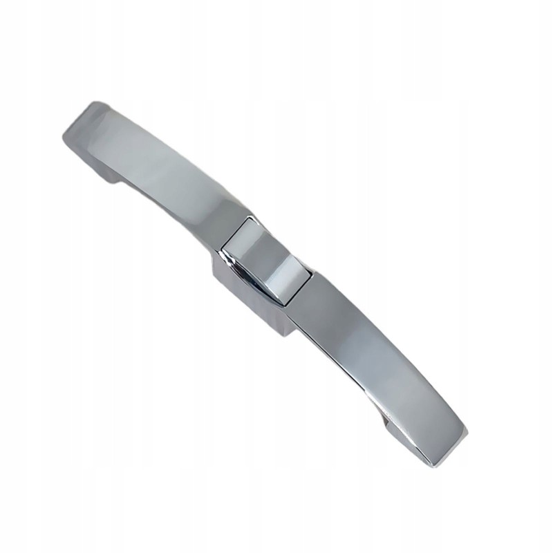 Pushlock cabinet lock, snap handle, camper trailer, chrome