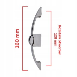 Pushlock cabinet lock, snap handle, camper trailer, chrome