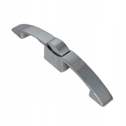 Pushlock cabinet lock, snap handle, camper trailer, chrome