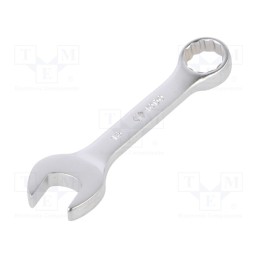 1 pcs x KING TONY - 10D0-16 - Wrench, combination spanner, 16mm, Chrom-vanadium steel, short