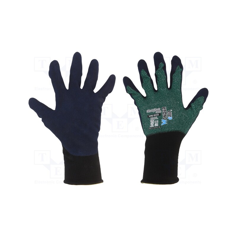 1 set x WONDER GRIP - 52896 - Protective gloves, Size: 10,XL, polyamide,polyester
