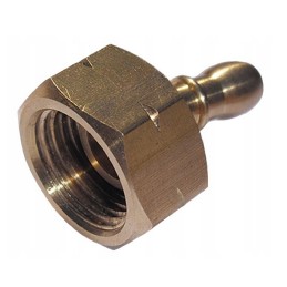 Adapter for gas cylinders w21 8 left oe9mm hose