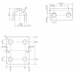 Reduction sleeve for trailer hitch fi50 fi35 alco
