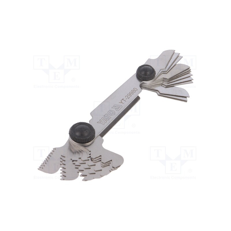 1 pcs x YATO - YT-29980 - Screw pitch gauges, Range: 0,25÷6mm, for metric thread