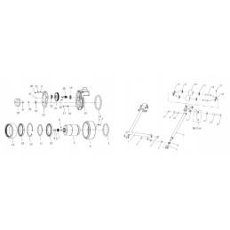Set of wheels and rollers for electric trolley cbd15 jc1 i