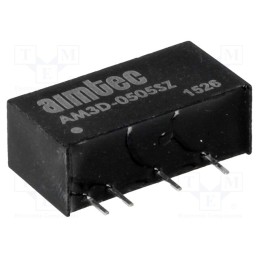1 pcs x AIMTEC - AM3D-0505SZ - Converter: DC/DC, 3W, Uin: 4.5÷5.5V, Uout: 5VDC, Iout: 600mA, SIP7