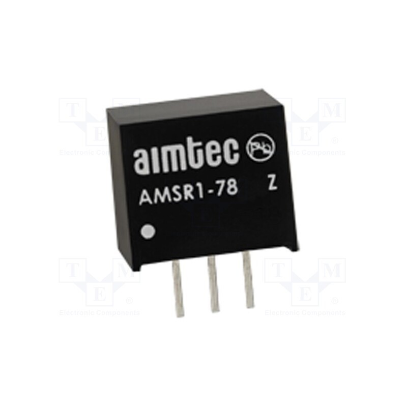 1 pcs x AIMTEC - AMSR1-7805Z - Converter: DC/DC, 5W, Uin: 6.5÷18V, Uout: 5VDC, Iout: 1A, SIP3, THT