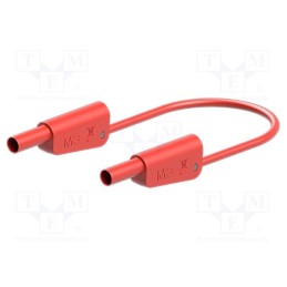 1 pcs x STu00c4UBLI - 66.2012-02522 - Test lead, 19A, banana plug 4mm,both sides, Urated: 1kV, red