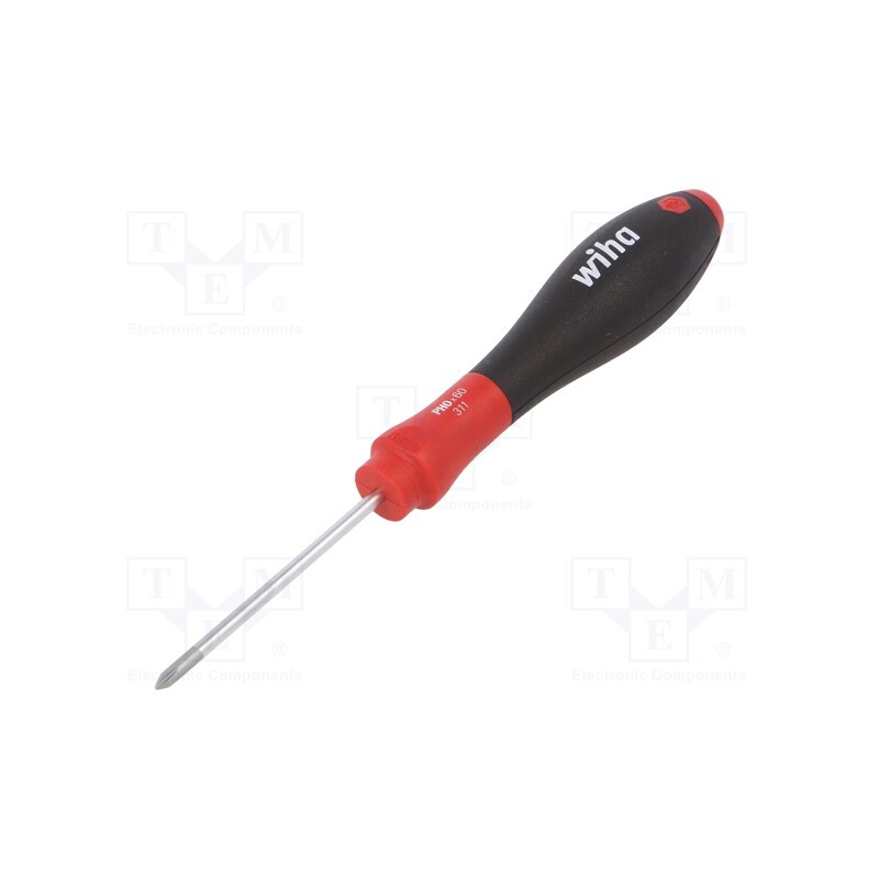 1 pcs x WIHA - 754 - Screwdriver, Phillips, PH0, SoftFinish®, Blade length: 60mm