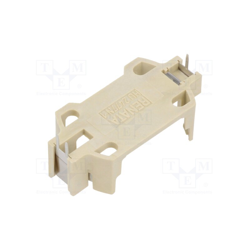 1 pcs x RENATA - HU 2477 N-LF - Socket, CR2477N, Batt.no: 1, horizontal,THT