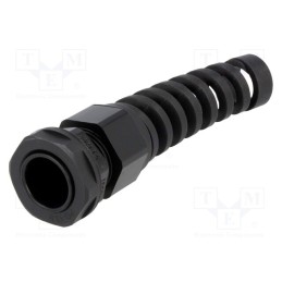 1 pcs x KSS WIRING - EGRWW13.5SR - Cable gland, with strain relief, PG13,5, IP68, polyamide, black