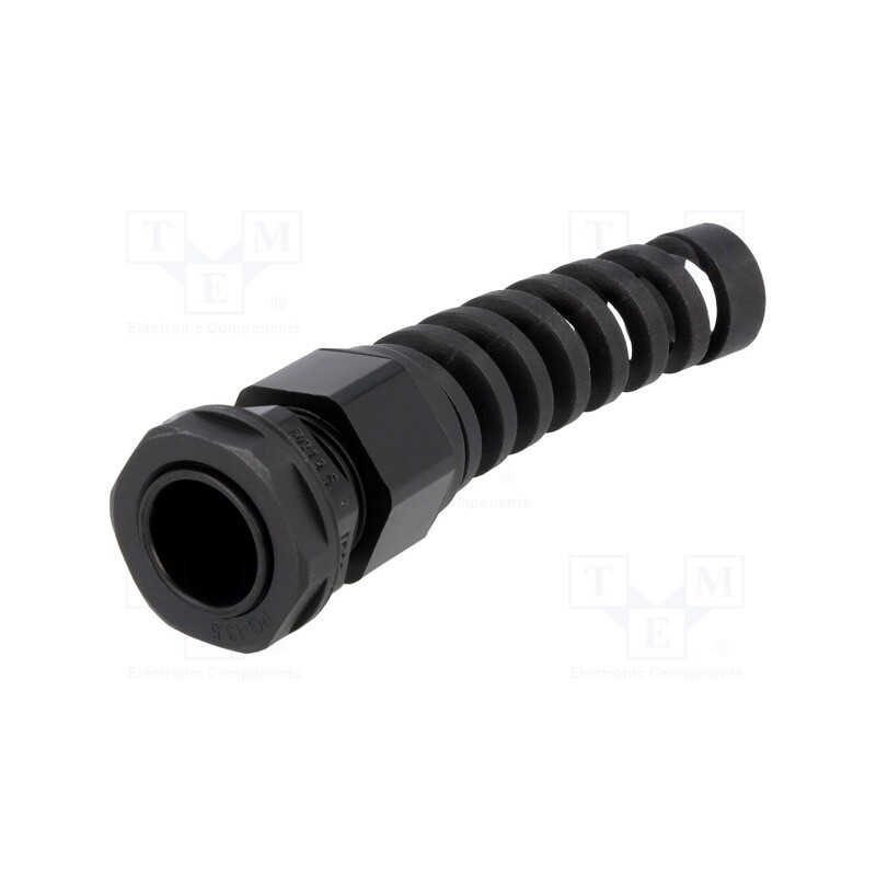 1 pcs x KSS WIRING - EGRWW13.5SR - Cable gland, with strain relief, PG13,5, IP68, polyamide, black