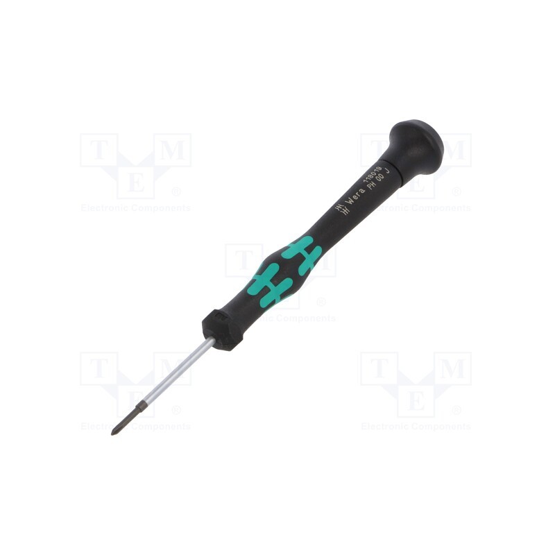 1 pcs x WERA - 5118019001 - Screwdriver, Phillips, precision, PH00, Kraftform Micro
