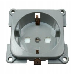 Camping socket for a camper, gray 230v