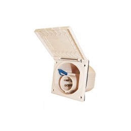 Beige 230v CEE socket for a Haba camper trailer