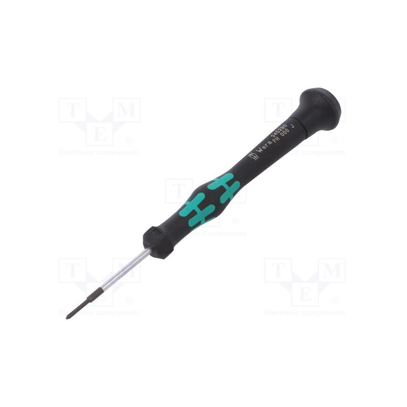 1 pcs x WERA - 5345290001 - Screwdriver, Phillips, precision, PH000, Kraftform Micro