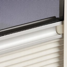 Blackout cassette roller blind with campe mosquito net