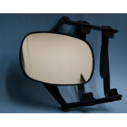 Mirrors for towing a trailer, large solid glass