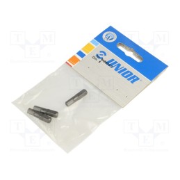 1 pcg x UNIOR - 602403 - Screwdriver bit, hex key, HEX 5mm, Overall len: 25mm, 3pcs.