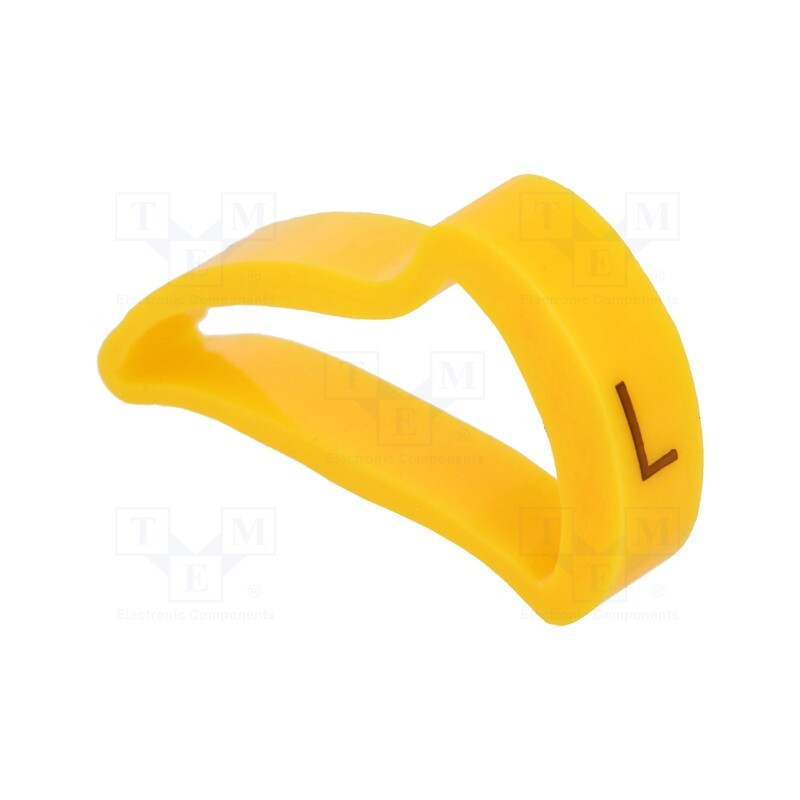 1 pcg x KURANT - MZ-5/L -AS - Markers, Marking: L, 15÷20mm, H: 25mm, A: 16mm, -30÷100°C, leaded