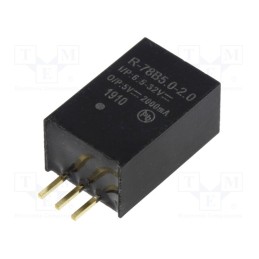 1 pcs x RECOM - R-78B5.0-2.0 - Converter: DC/DC, 10W, Uin: 6.5÷32V, Uout: 5VDC, Iout: 2A, SIP3, PCB