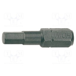1 pcg x UNIOR - 602400 - Screwdriver bit, hex key, HEX 2,5mm, Overall len: 25mm, 3pcs.