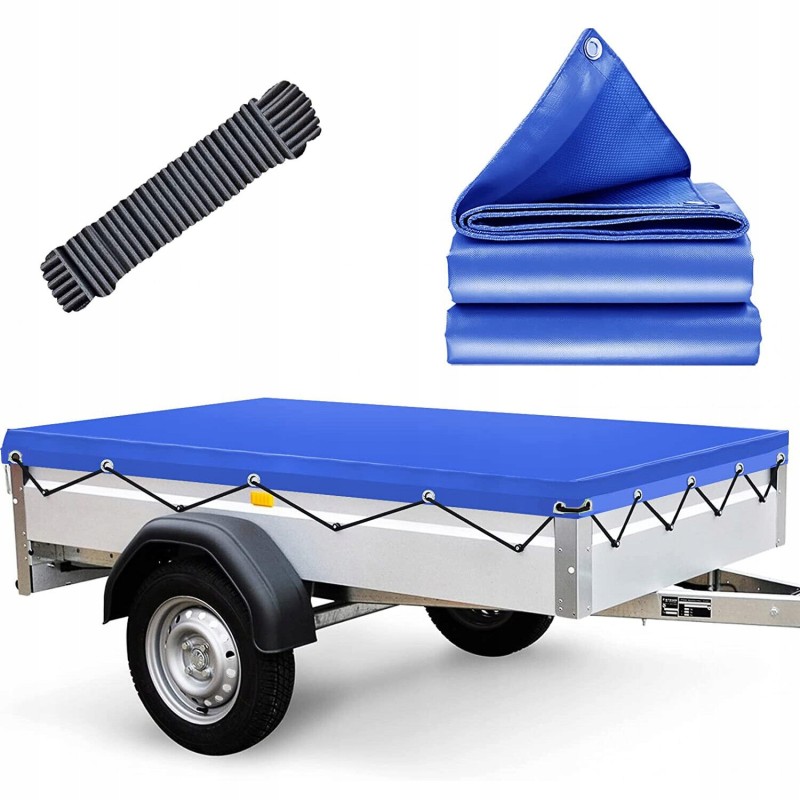 Universal tarpaulin for a flat tarpaulin trailer