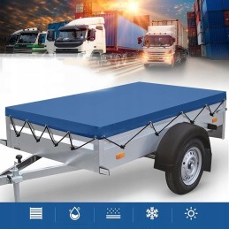 Universal tarpaulin for a flat tarpaulin trailer