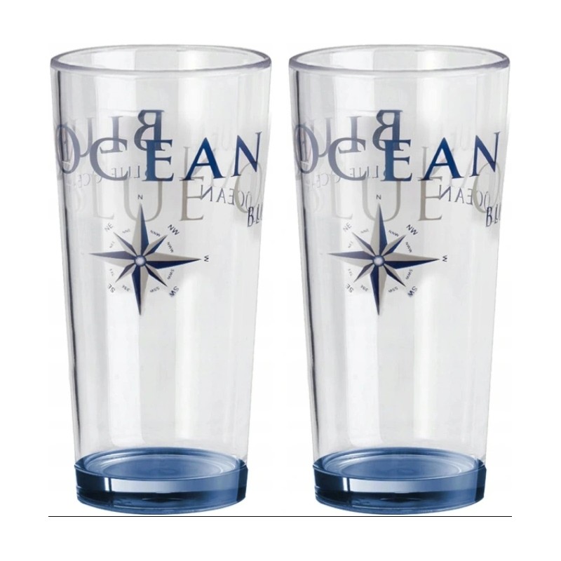 Brunner blue ocean glass 400 ml 2 pcs