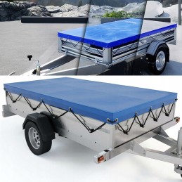 Trailer tarpaulin, high tarpaulin with a strap
