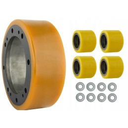 Set of wheels and rollers electric trolley et15mh 0 75kw