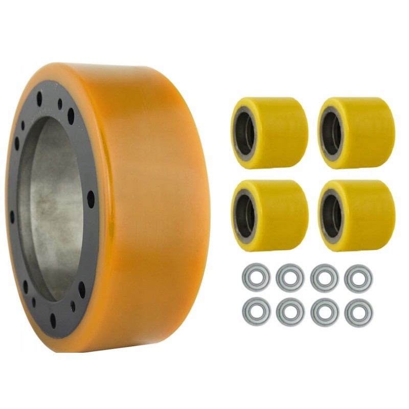 Set of wheels and rollers electric trolley et15mh 0 75kw