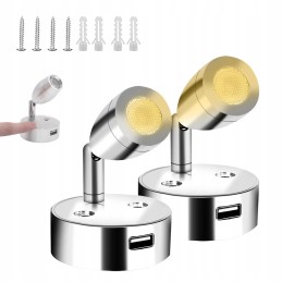 Touch ceiling lamp lighting for campers trailer cabins 12v 2pcs