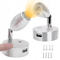 Touch ceiling lamp lighting for campers trailer cabins 12v 2pcs