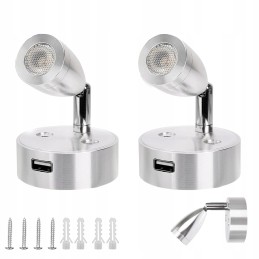 Lighting touch ceiling lamp 12v LED for RV campers trailer 2 pcs