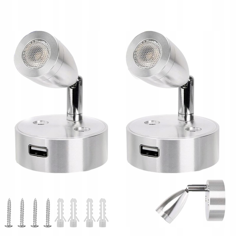 Lighting touch ceiling lamp 12v LED for RV campers trailer 2 pcs