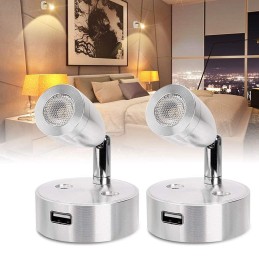 Lighting touch ceiling lamp 12v LED for RV campers trailer 2 pcs