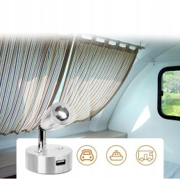 Lighting touch ceiling lamp 12v LED for RV campers trailer 2 pcs