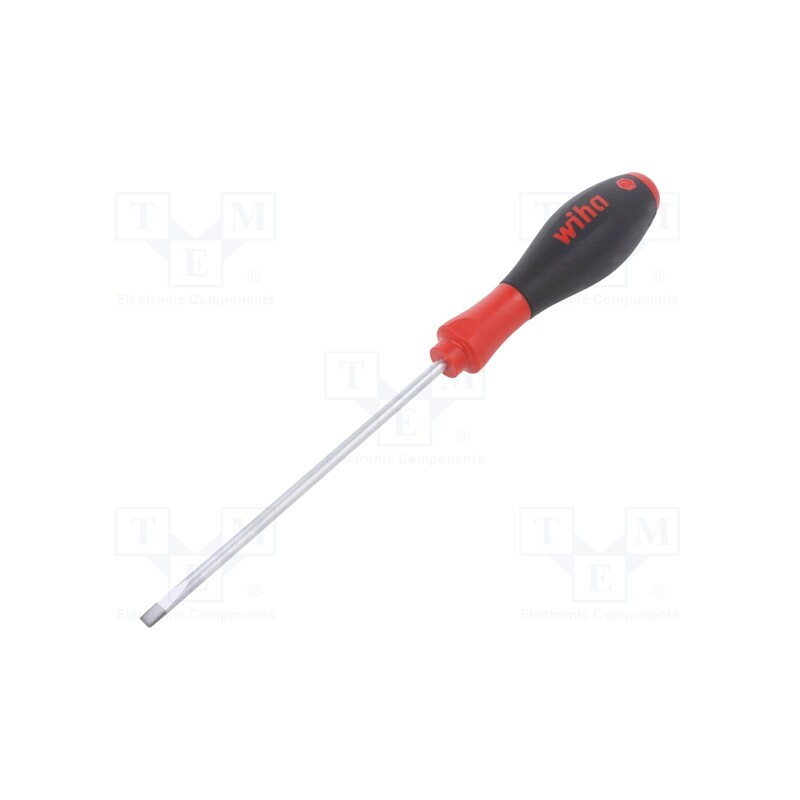 1 pcs x WIHA - 43380 - Screwdriver, slot, SL 4,5, SoftFinish®, 125mm