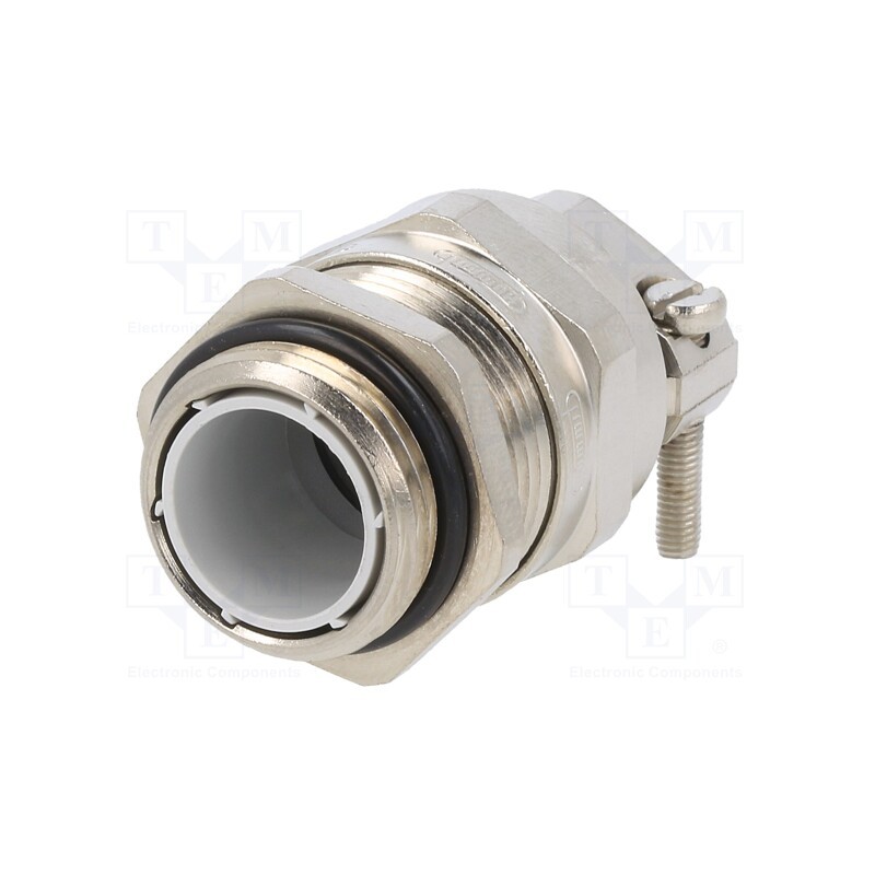 1 pcs x HUMMEL - 1.692.2000.50 - Cable gland, with earthing, M20, IP68, brass, Body plating: nickel