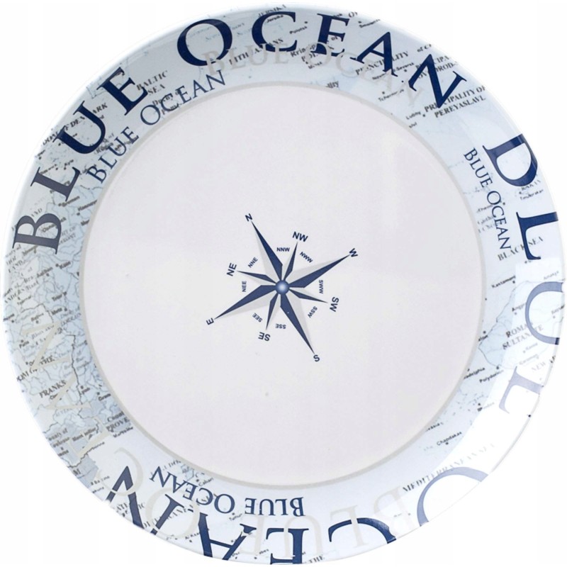 Brunner blue ocean dinner plate 25cm melamine