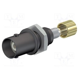 1 pcs x STu00c4UBLI - 67.9767-21 - Connector: BNC, socket, black, Connection: screwed,crimped
